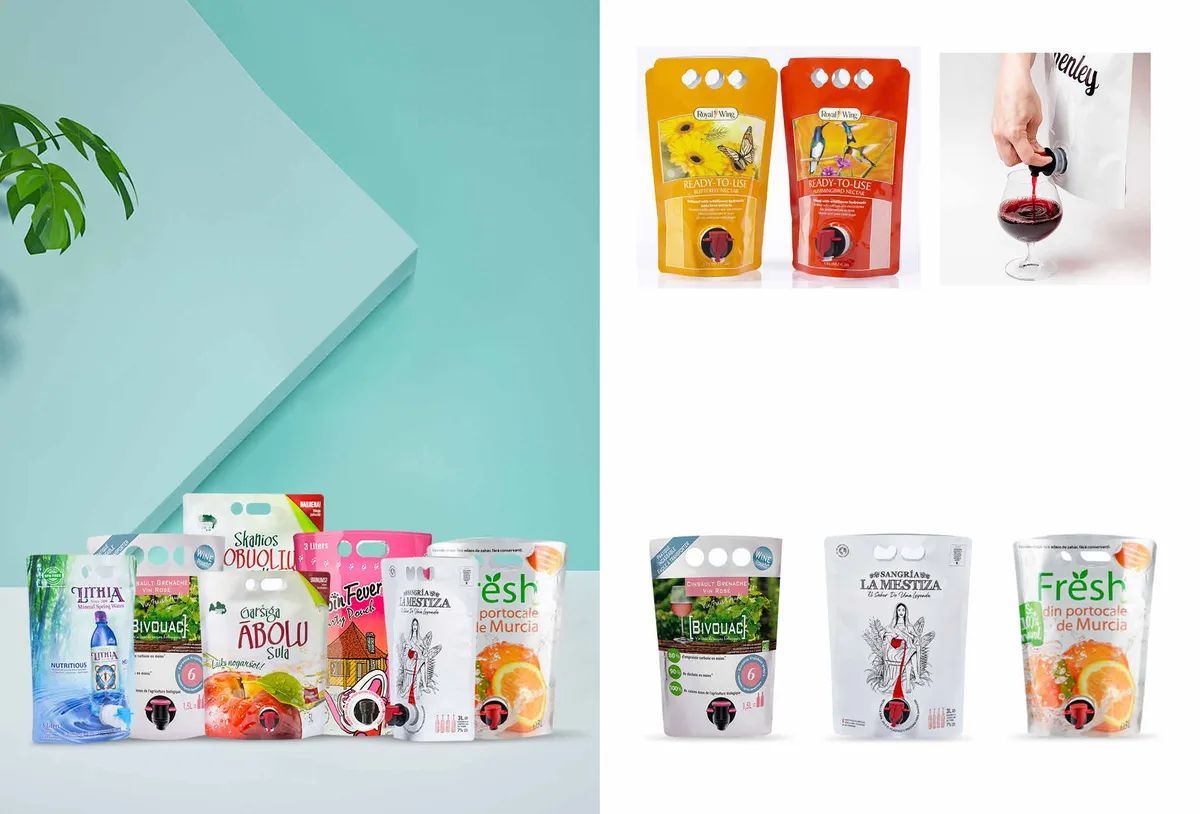 Standup bag-in-box pouches